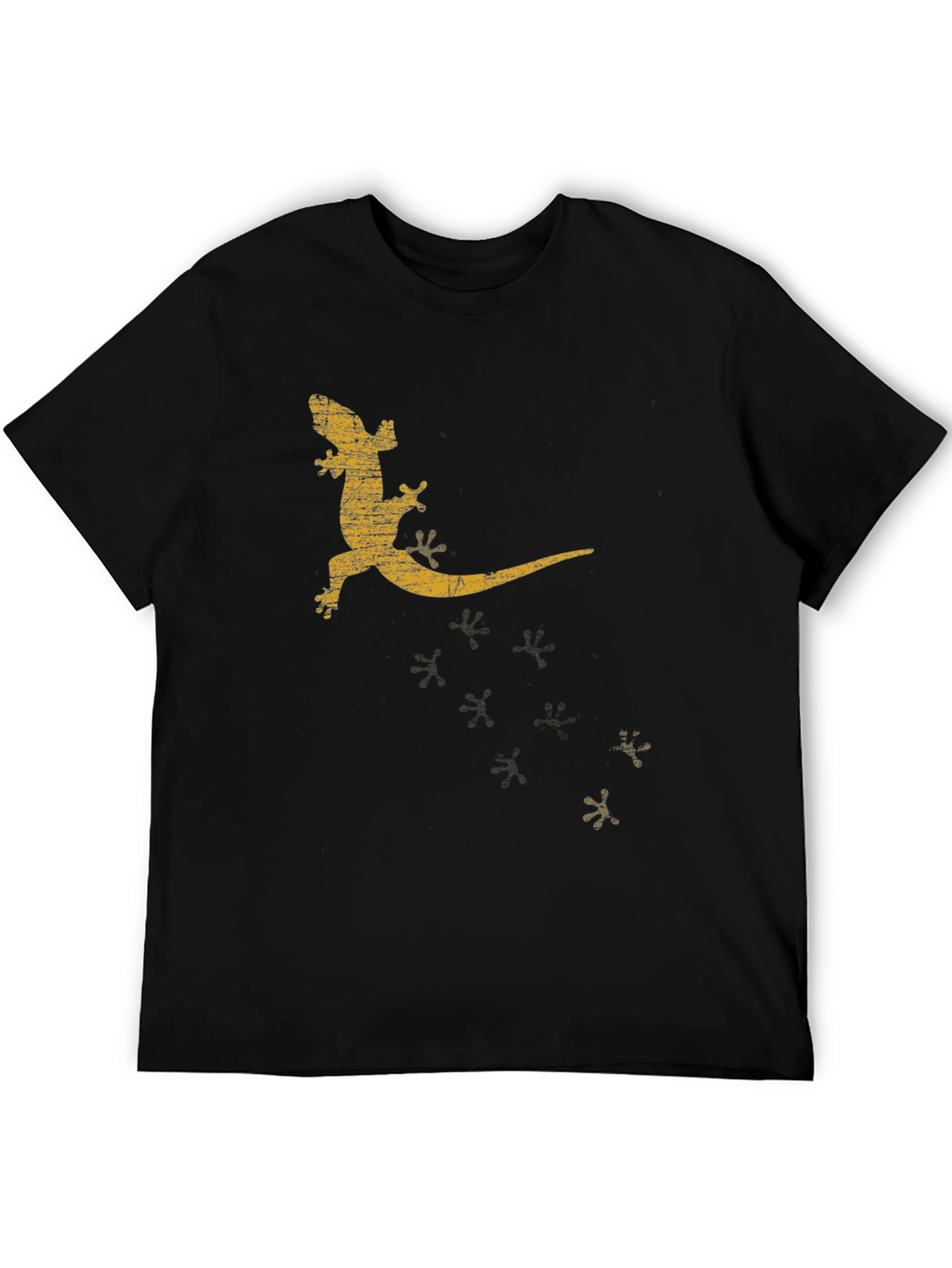 Cool Lizard Graphic Tee - Mens Black T-Shirt