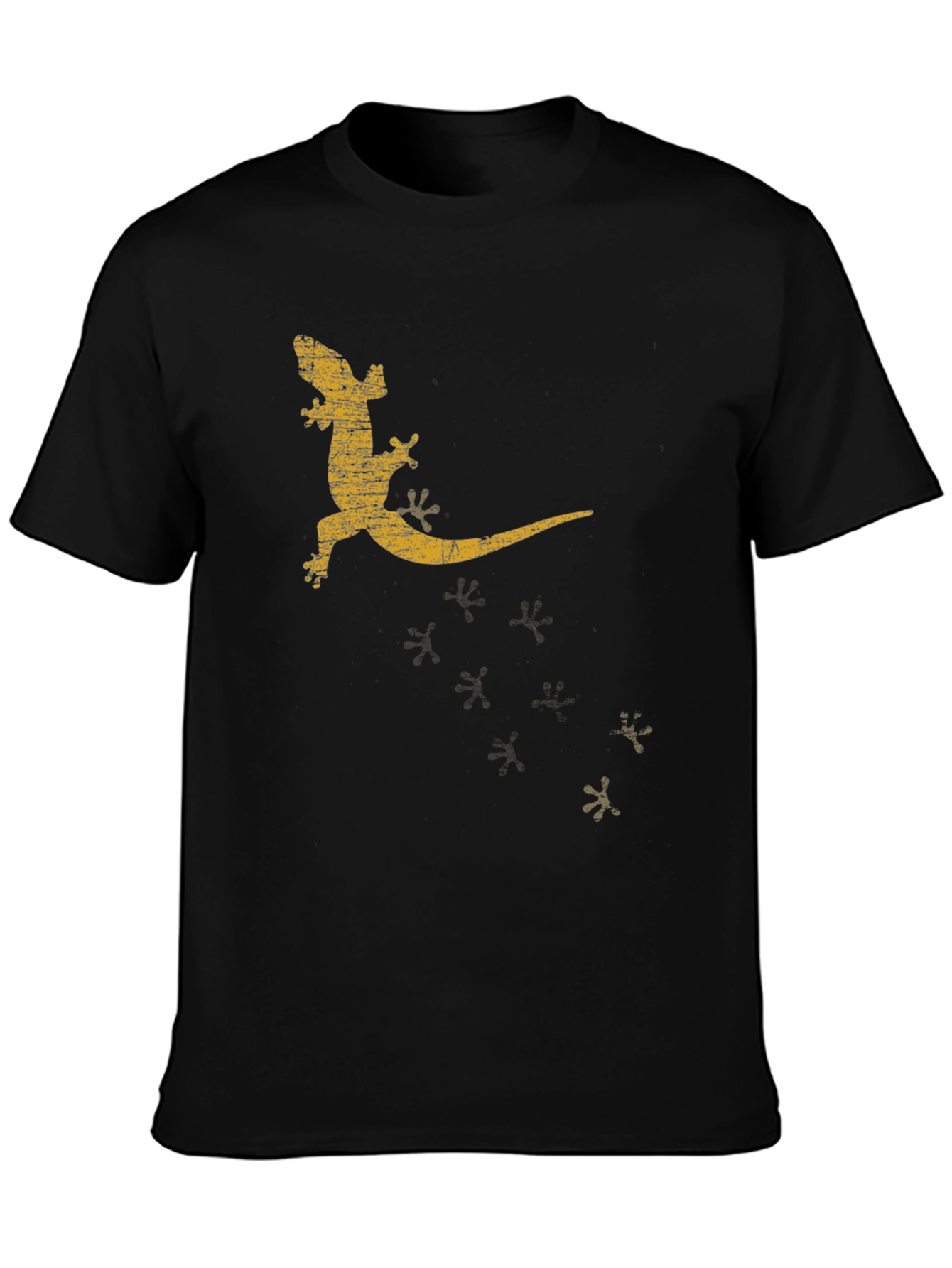 Cool Lizard Graphic Tee - Mens Black T-Shirt