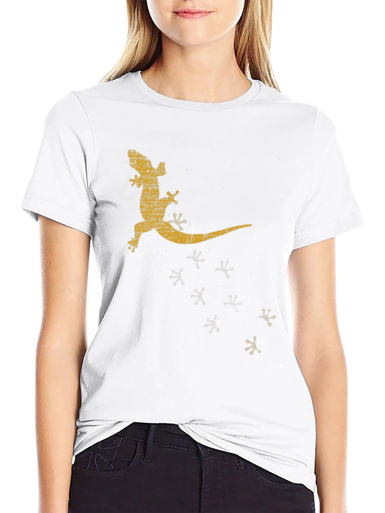 Cool Lizard Graphic Tee - Mens Black T-Shirt