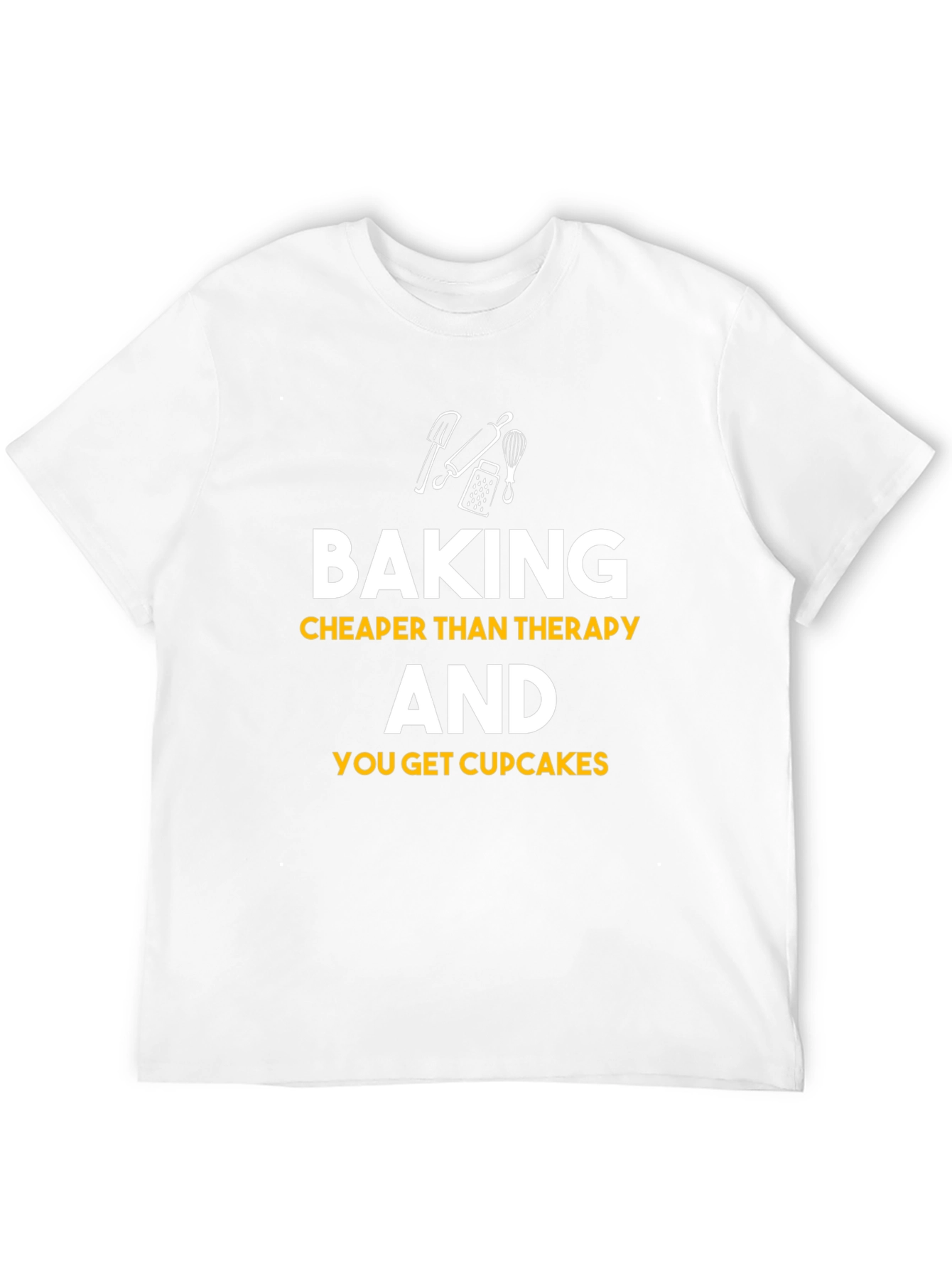 Baking Cheaper Than Therapy Black Graphic Tee