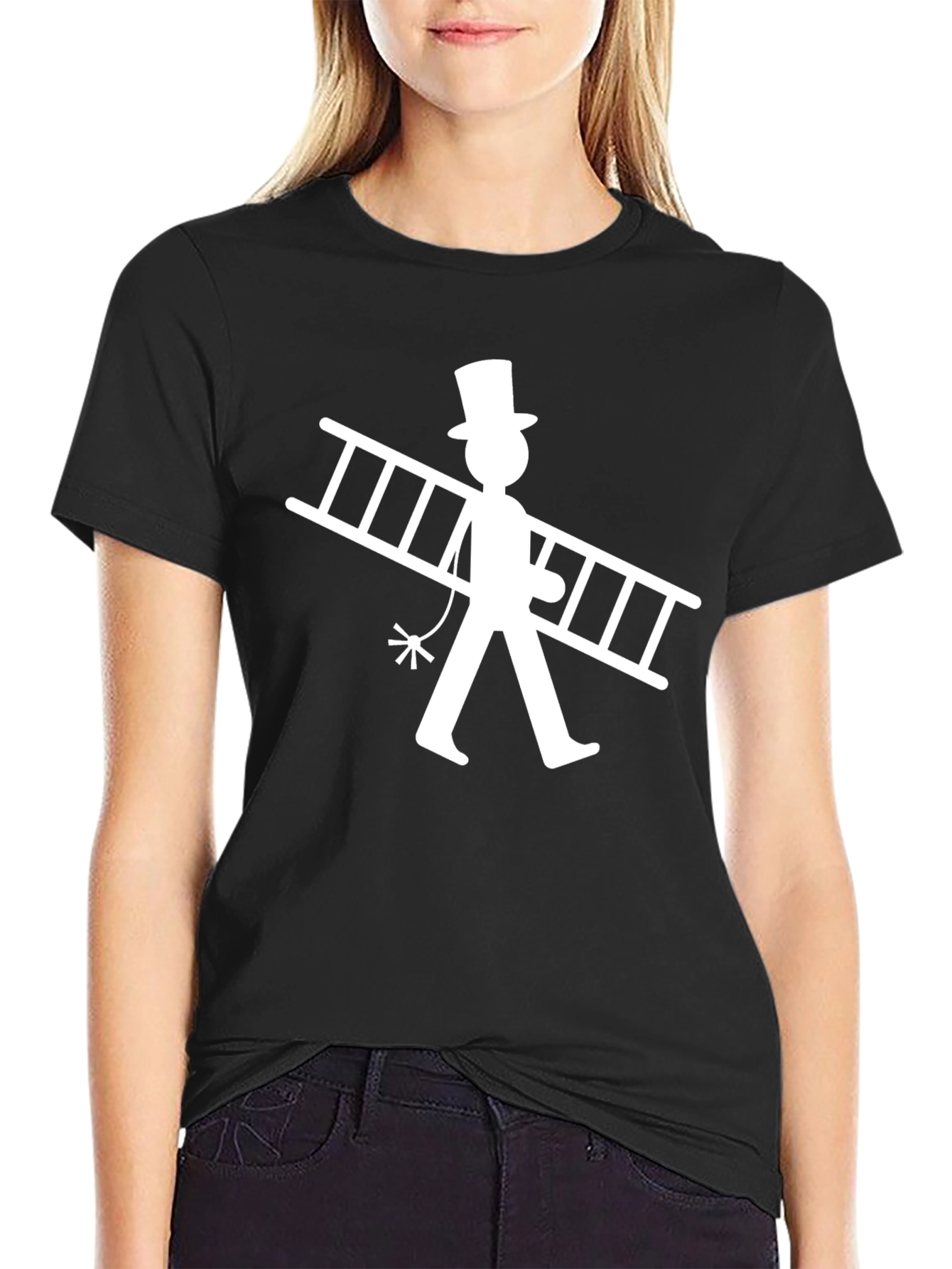 Chimney Sweep Graphic T-Shirt - Black