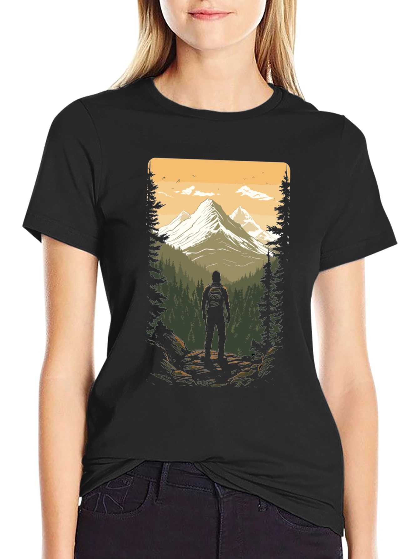 Nature Explorer Graphic Tee - Black