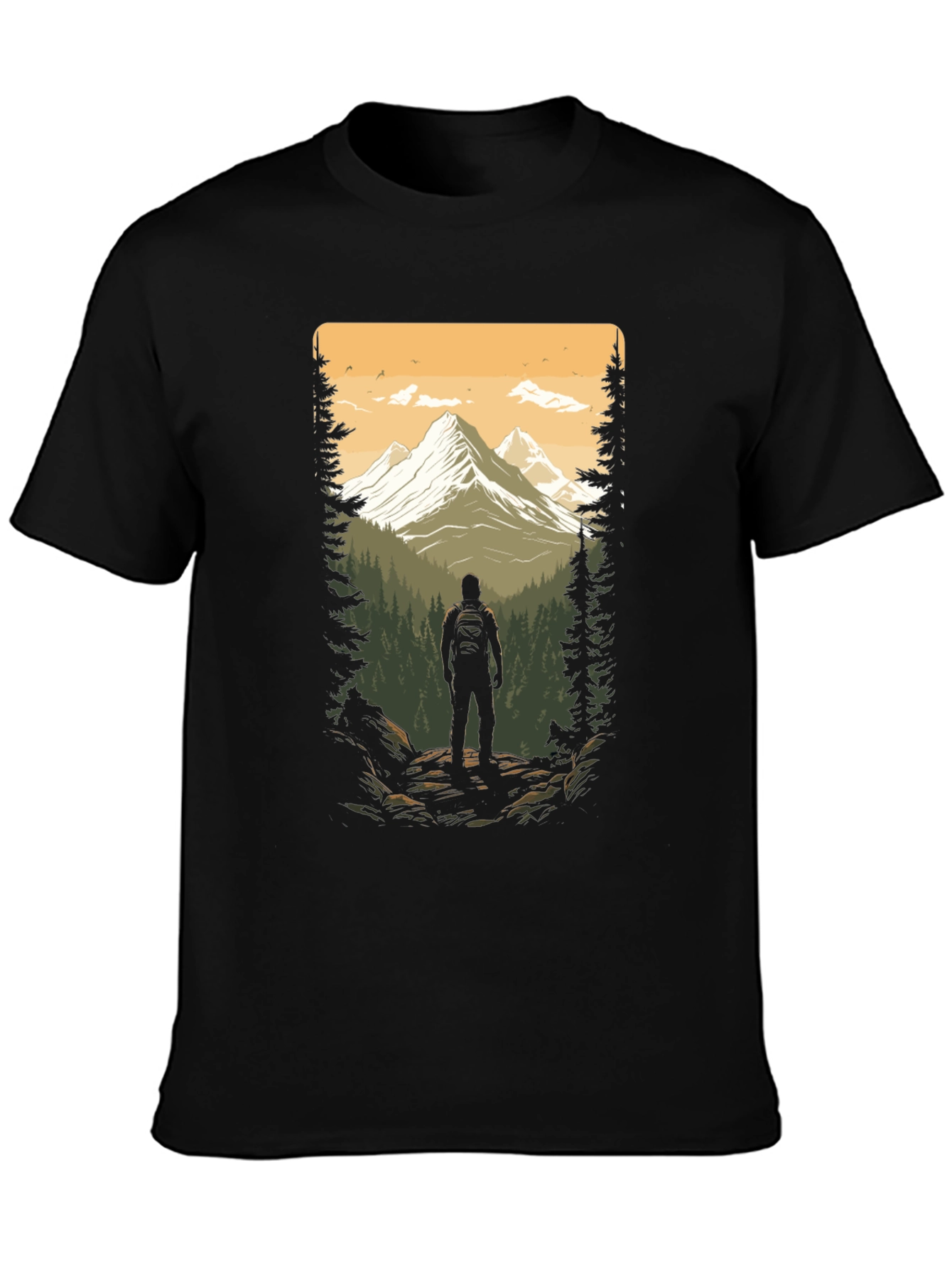 Nature Explorer Graphic Tee - Black