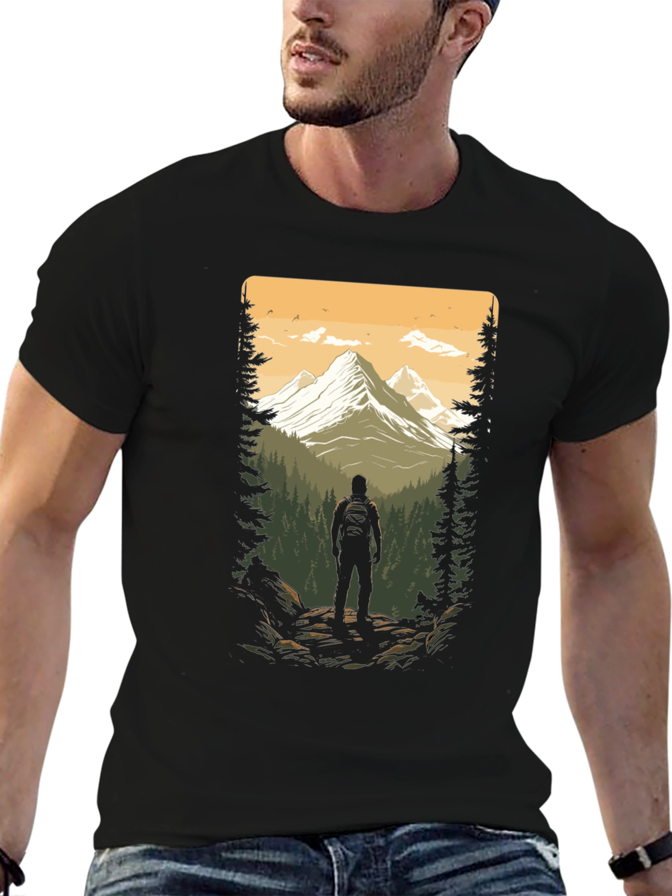Nature Explorer Graphic Tee - Black