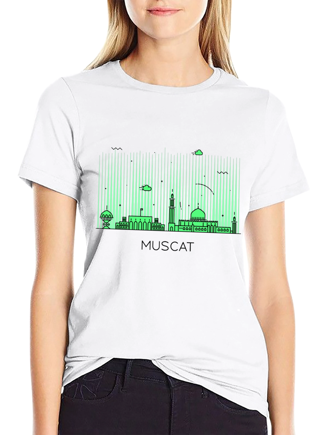 Muscat Skyline Graphic Tee