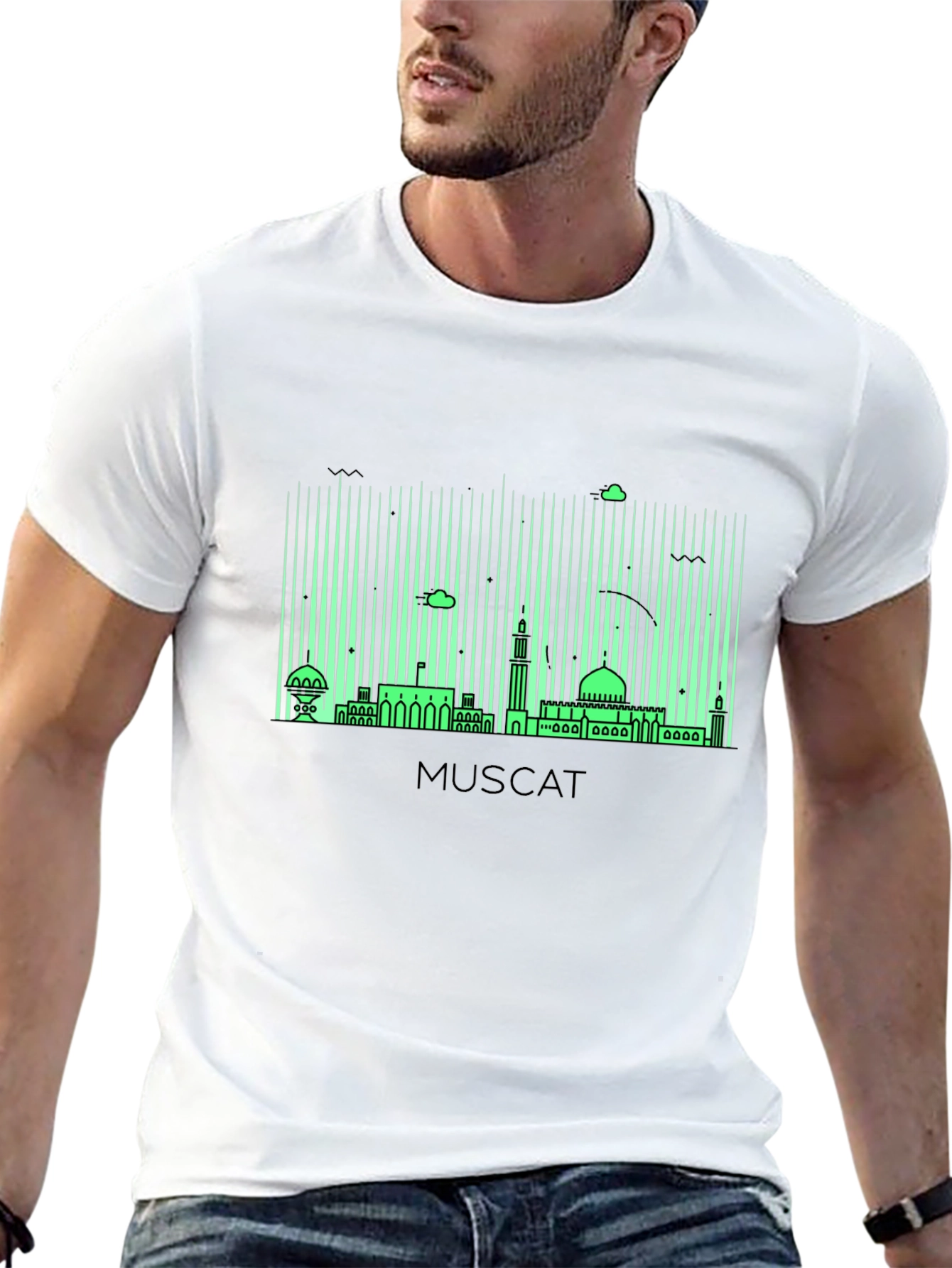 Muscat Skyline Graphic Tee