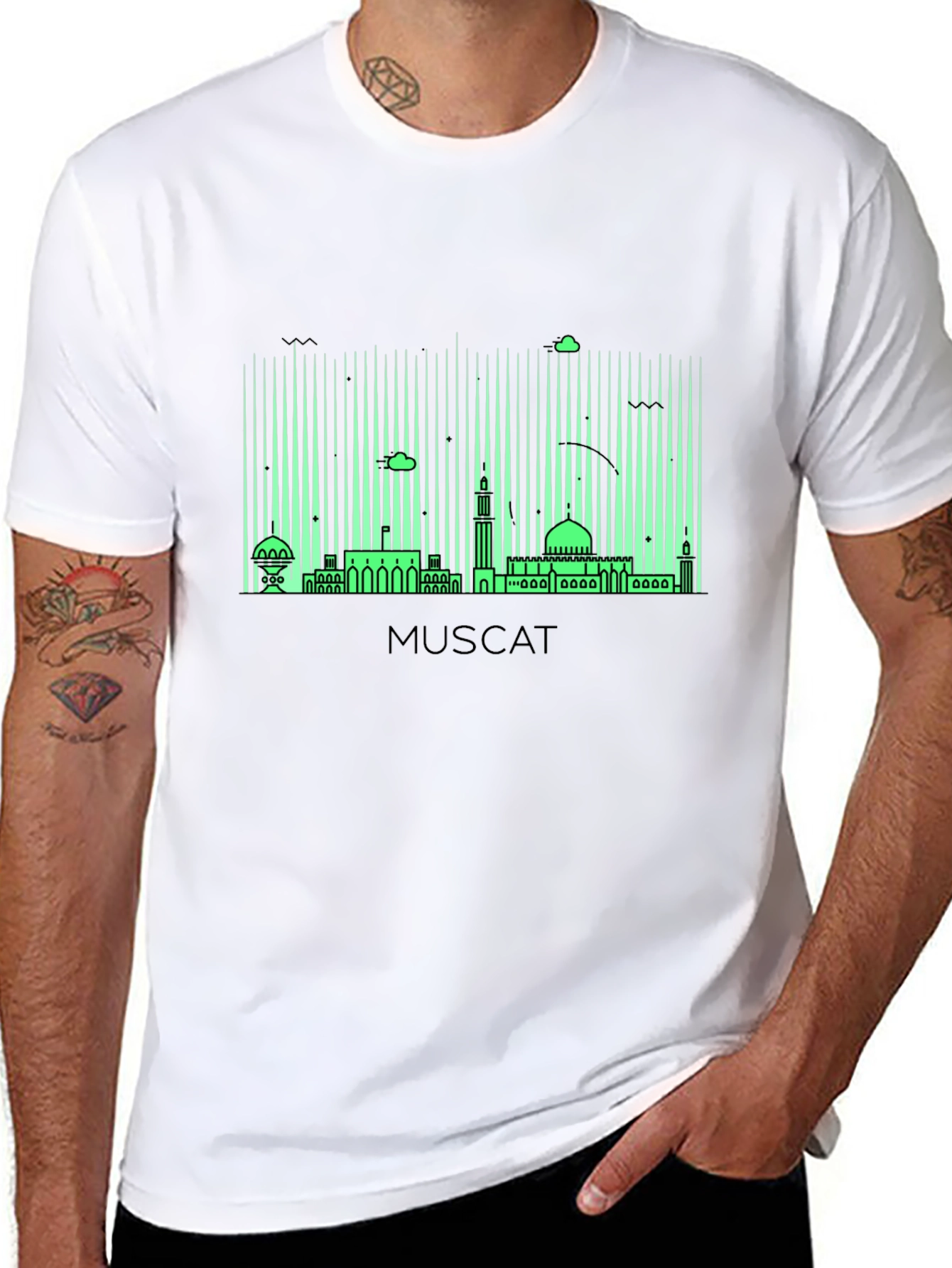Muscat Skyline Graphic Tee