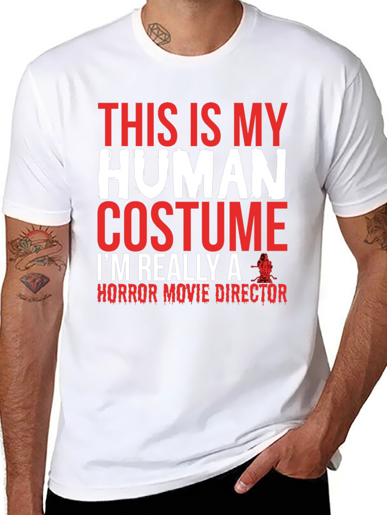Horror Movie Director Human Costume T-Shirt