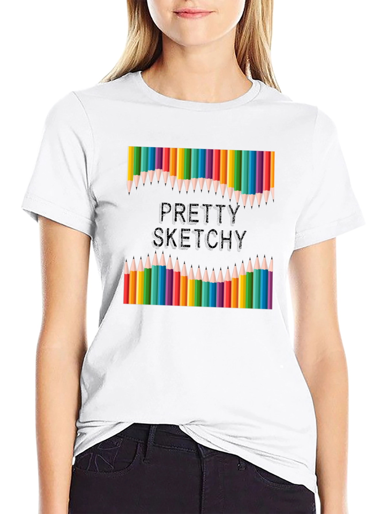Pretty Sketchy T-Shirt: Artistic Apparel for Creative Minds