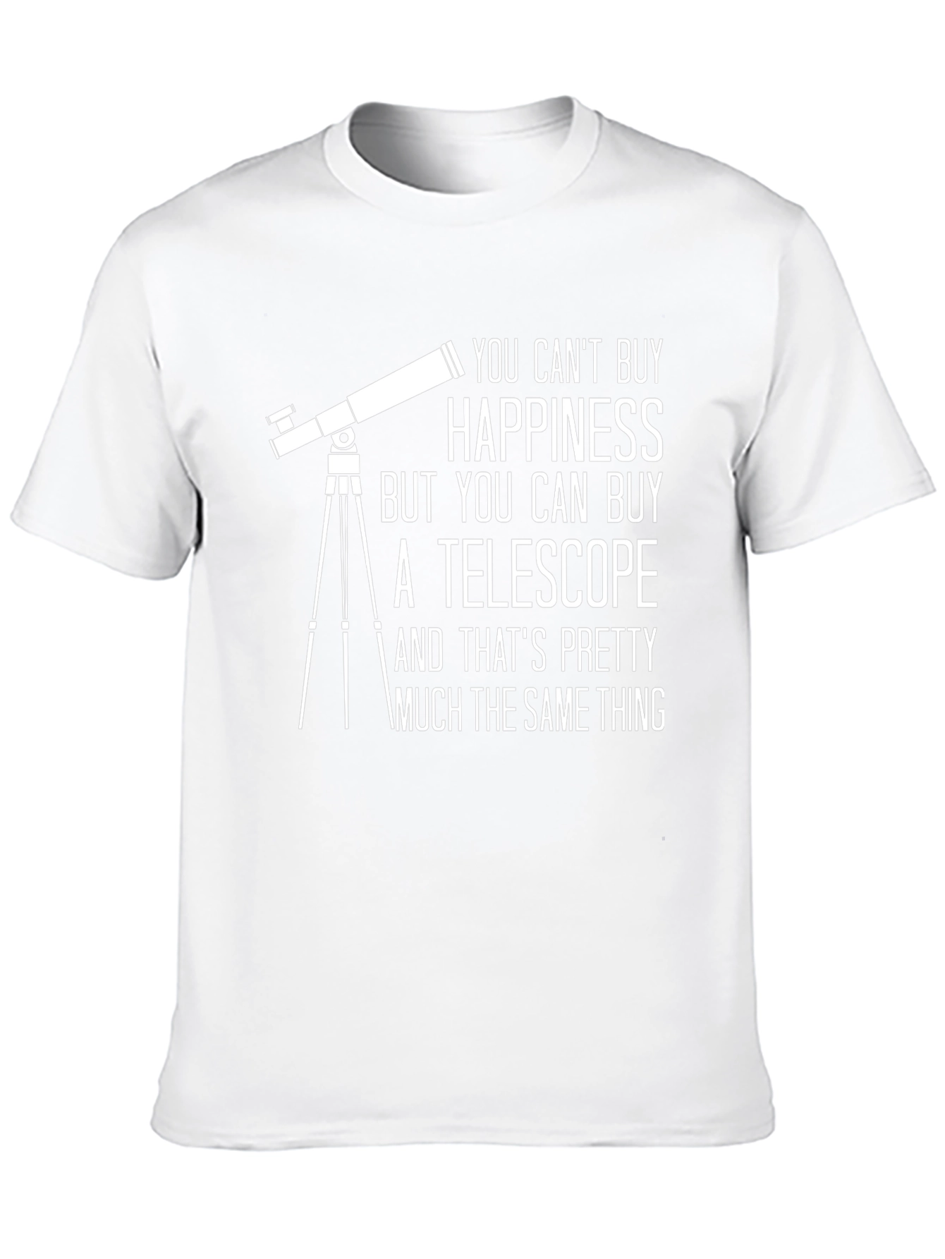 Telescope Happiness T-Shirt - Astronomy Gift