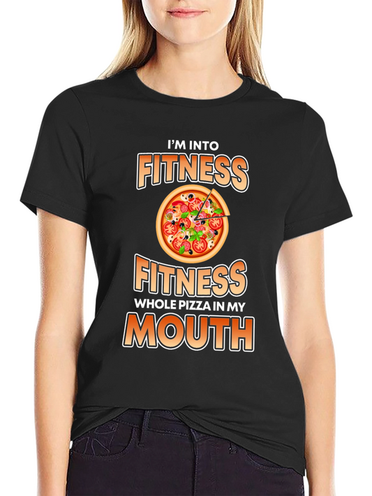Funny Pizza Fitness Graphic T-Shirt