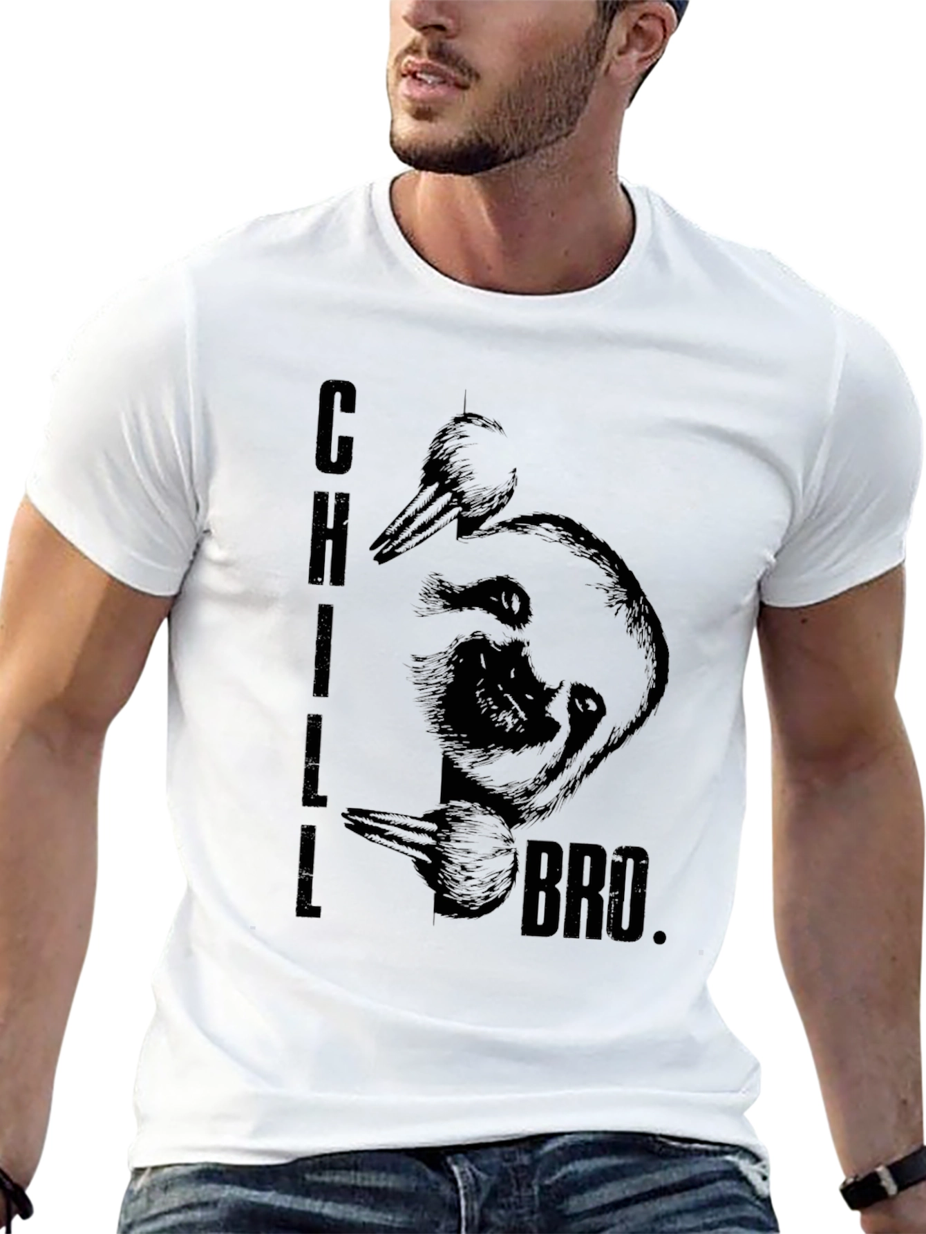 Chill Bro Sloth T-Shirt - Relaxed Fit