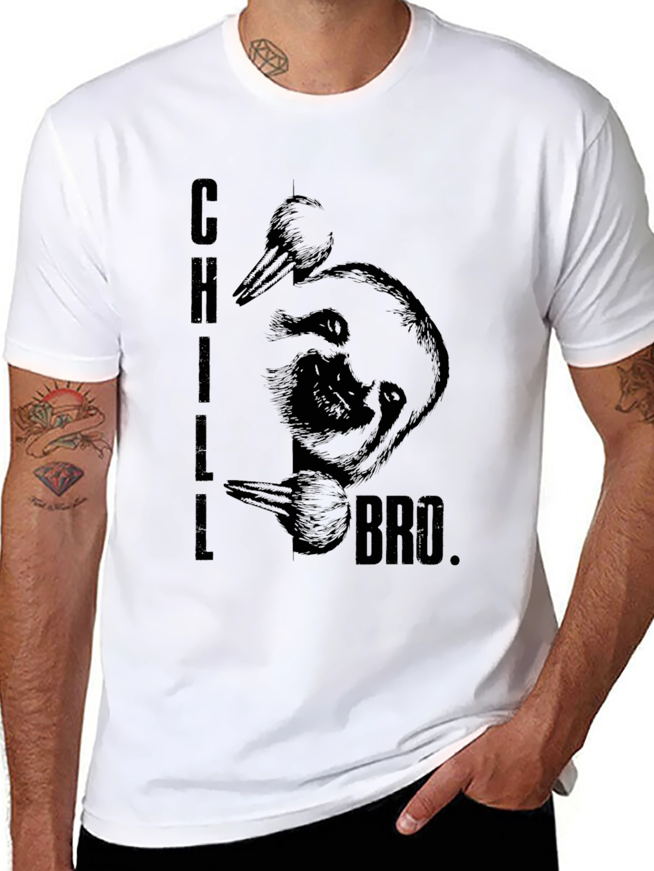 Chill Bro Sloth T-Shirt - Relaxed Fit