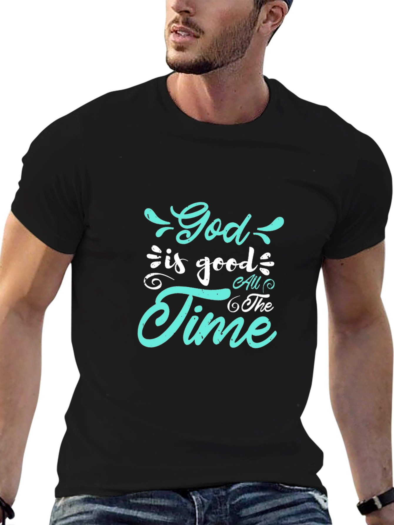 God is Good All the Time Black T-Shirt