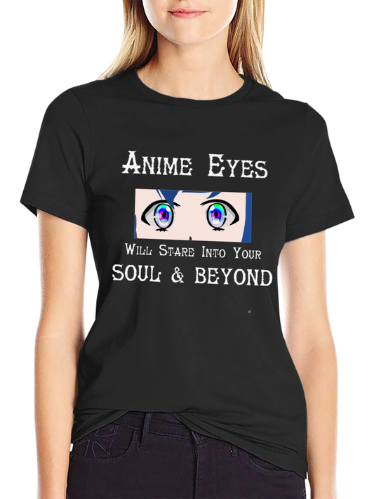 Anime Eyes Stare T-Shirt - Unique Graphic Tee