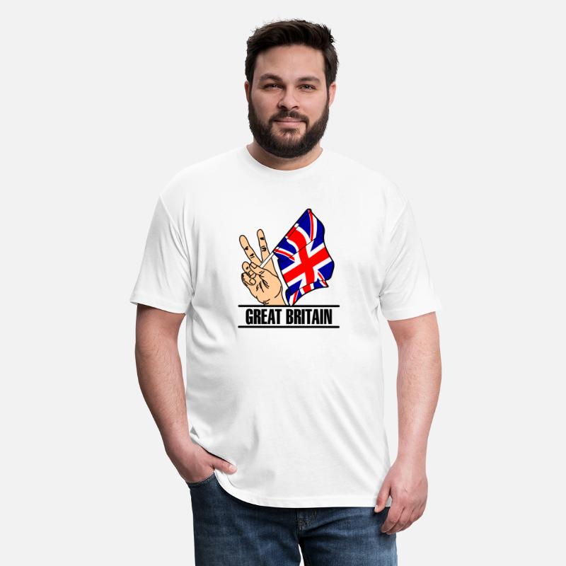 England flag peace sign text 'GREAT BRITAIN'