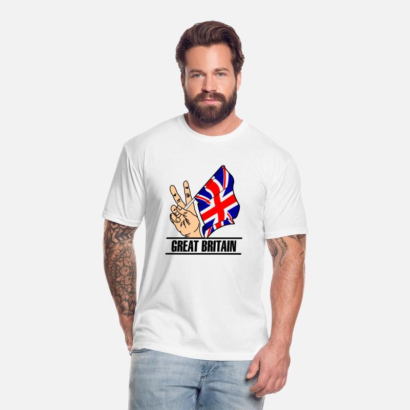 England flag peace sign text 'GREAT BRITAIN'