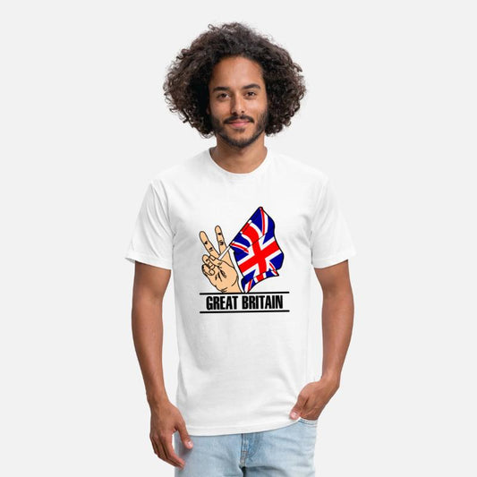 England flag peace sign text 'GREAT BRITAIN'