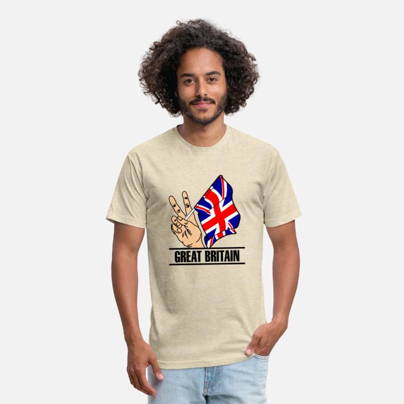 England flag peace sign text 'GREAT BRITAIN'
