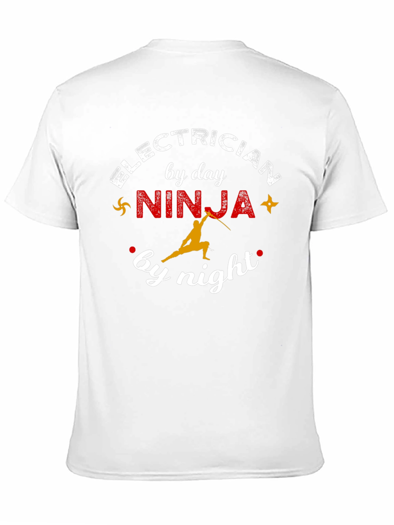 Electrician Ninja T-Shirt - Novelty Gift