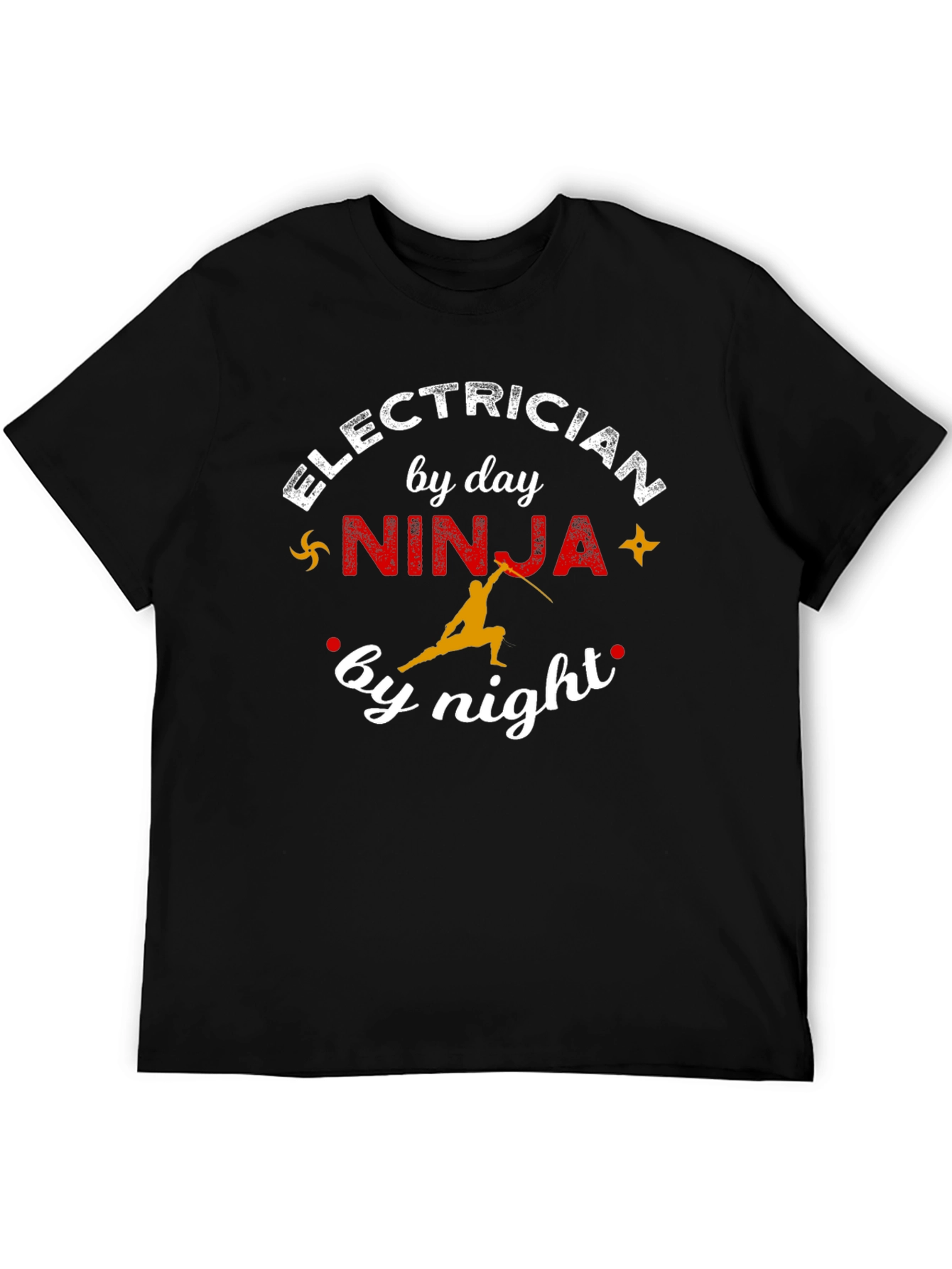 Electrician Ninja T-Shirt - Novelty Gift