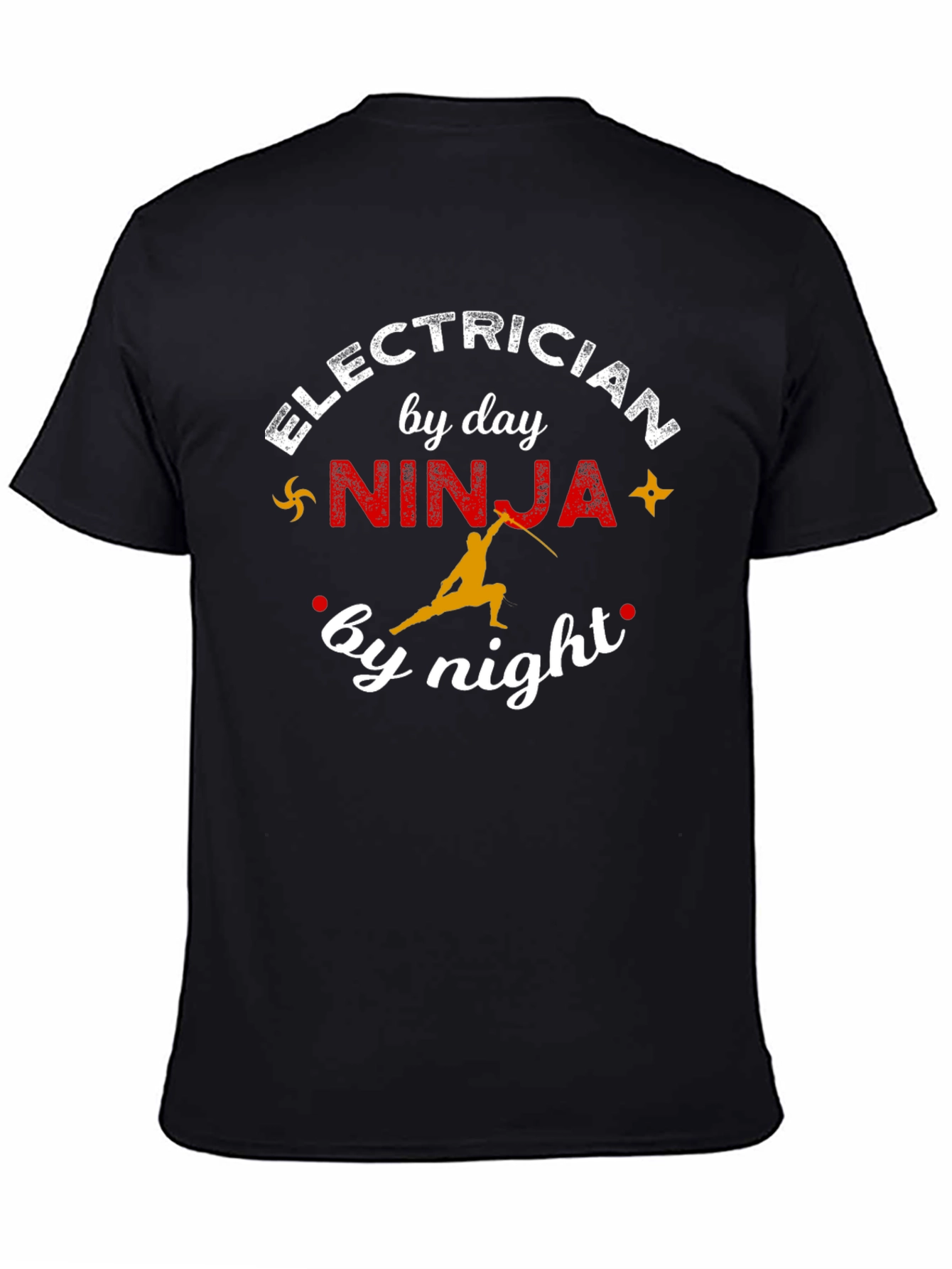 Electrician Ninja T-Shirt - Novelty Gift