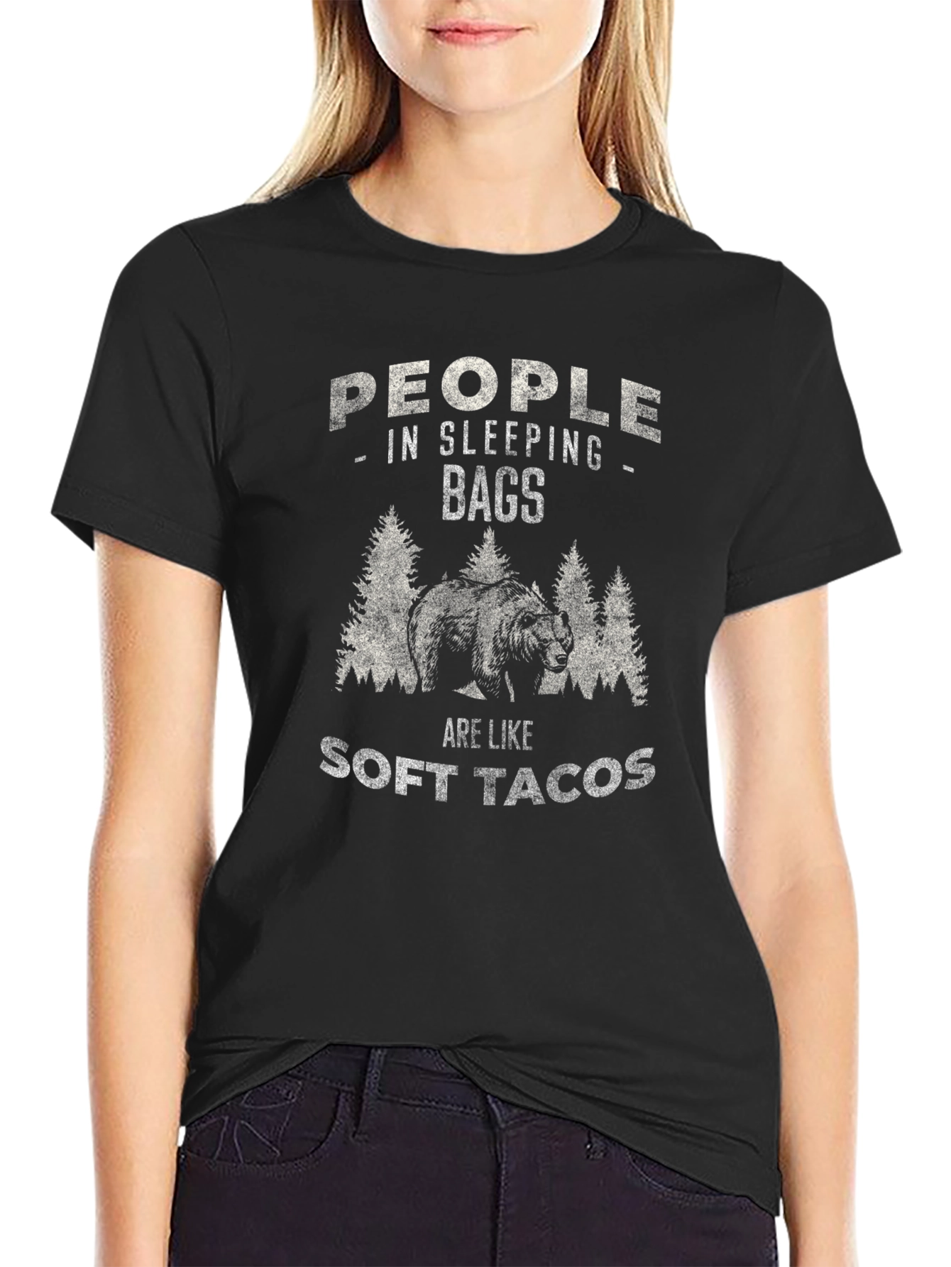 People in Sleeping Bags Soft Tacos Graphic Tee