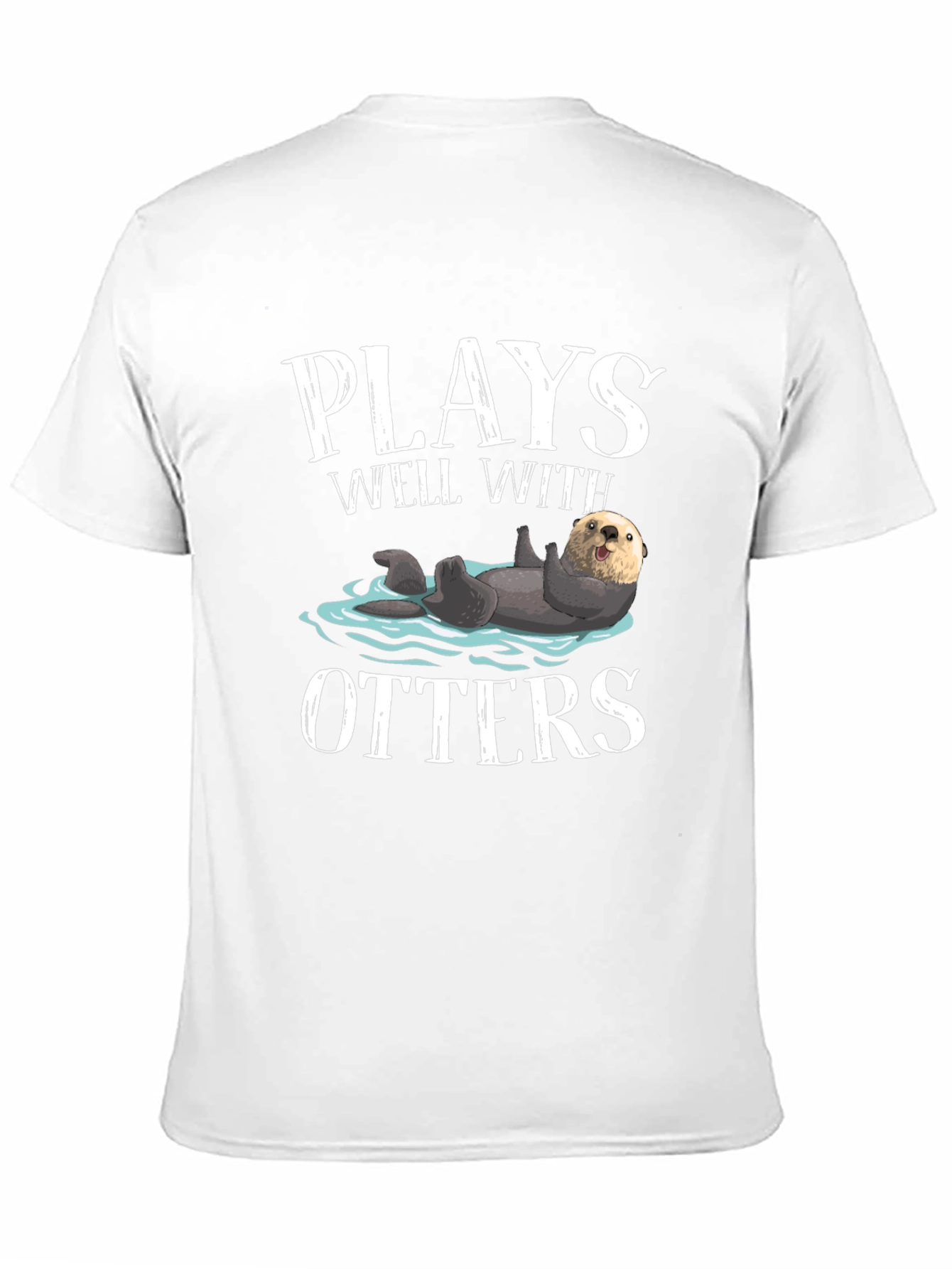 Plays Well With Otters Graphic Tee - Black T-Shirt