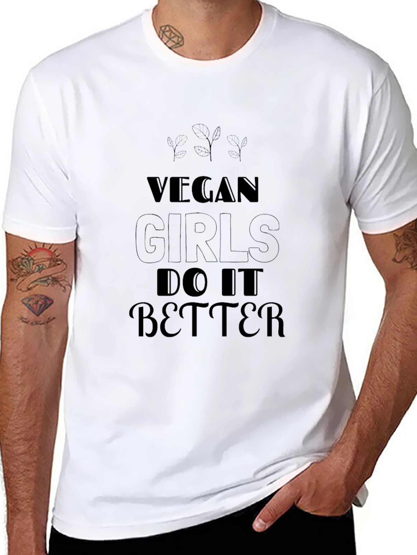 Vegan Girls Do It Better Black T-Shirt