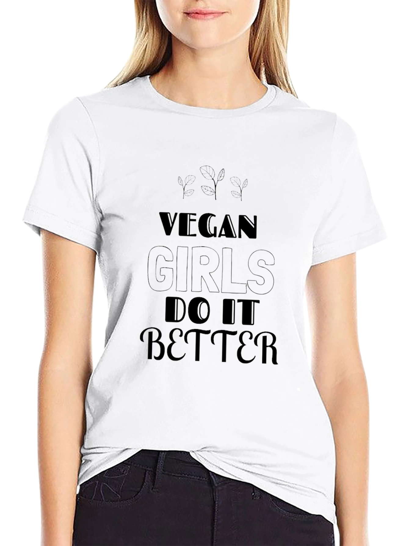 Vegan Girls Do It Better Black T-Shirt
