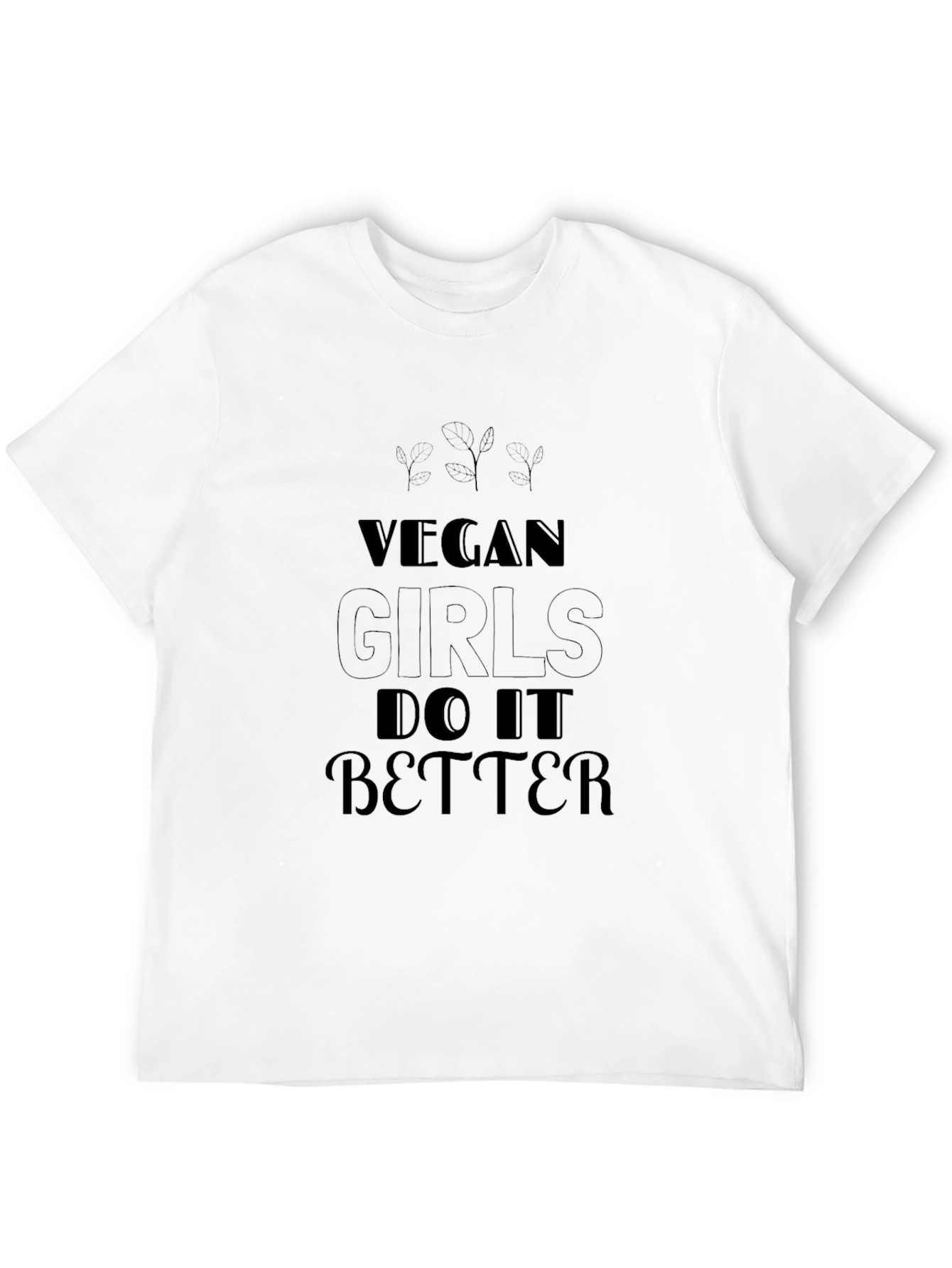 Vegan Girls Do It Better Black T-Shirt