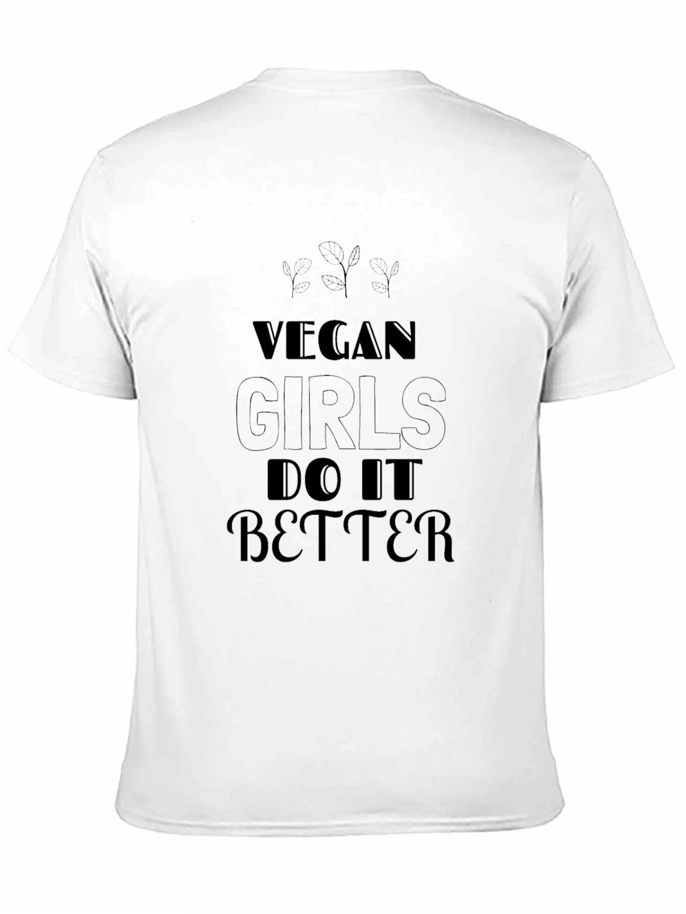 Vegan Girls Do It Better Black T-Shirt
