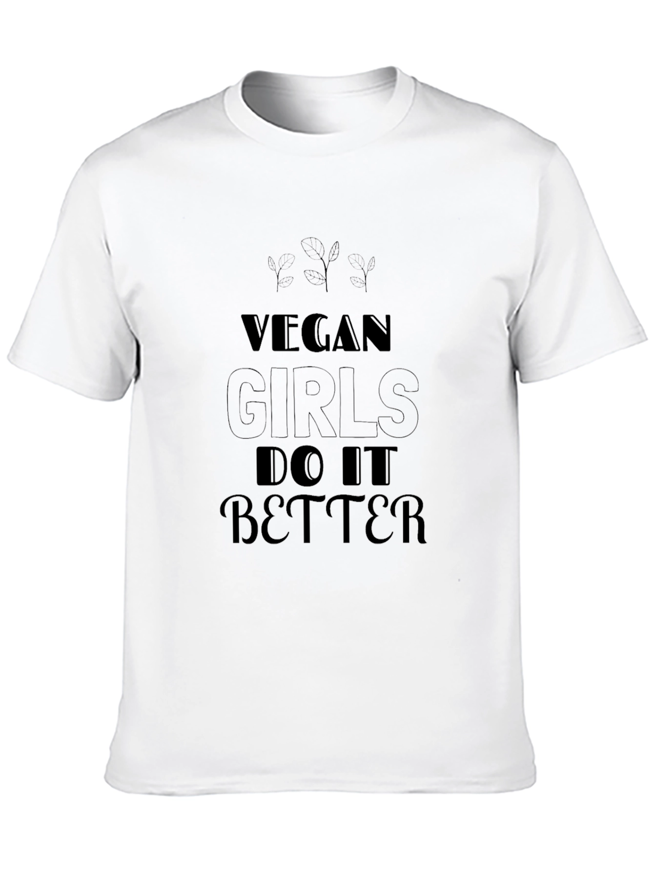 Vegan Girls Do It Better Black T-Shirt