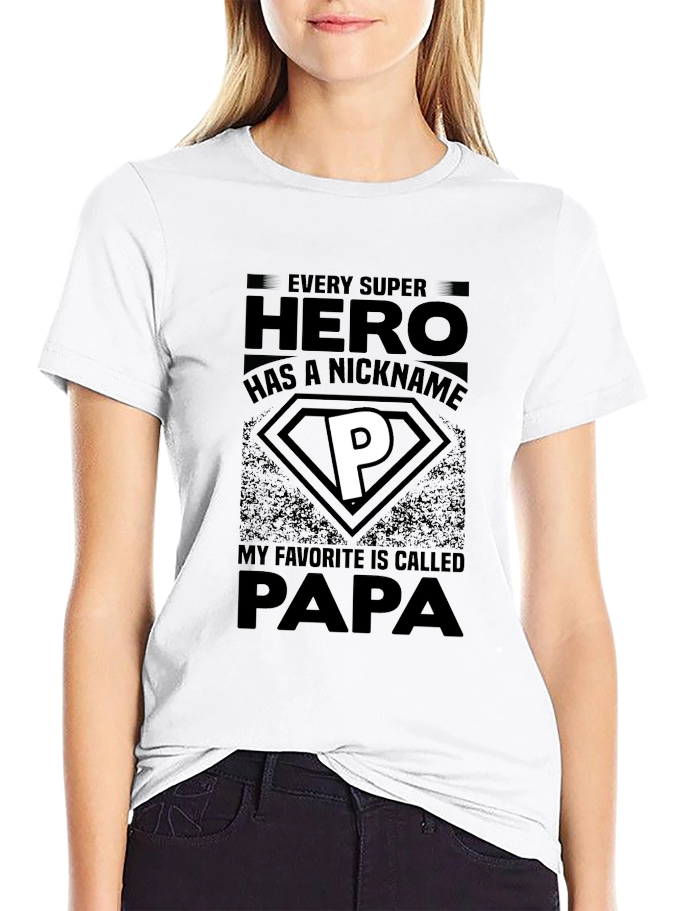 Super Hero Papa T-Shirt - Fathers Day Gift