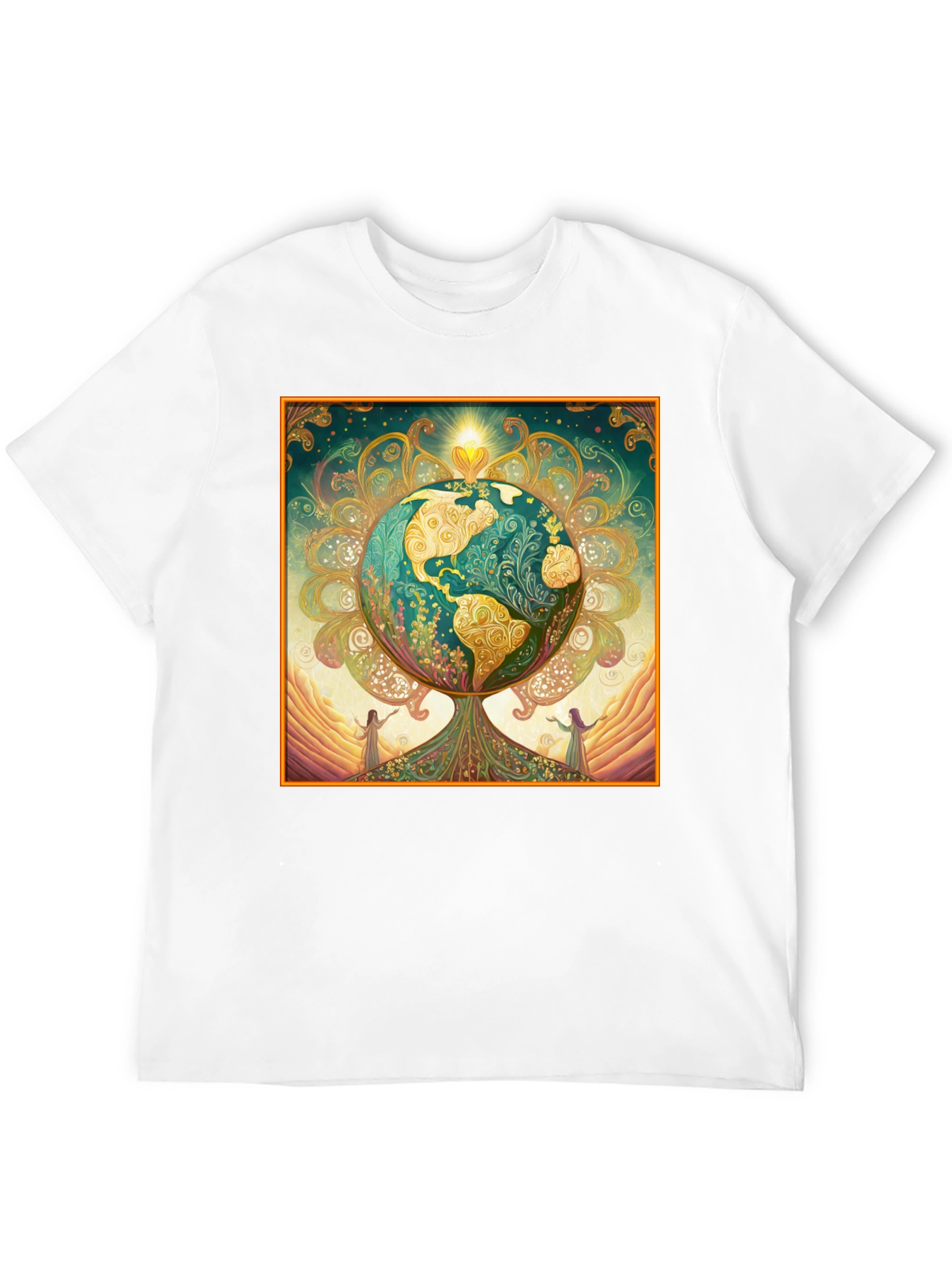 Earth Tree Graphic Tee - Black Cotton