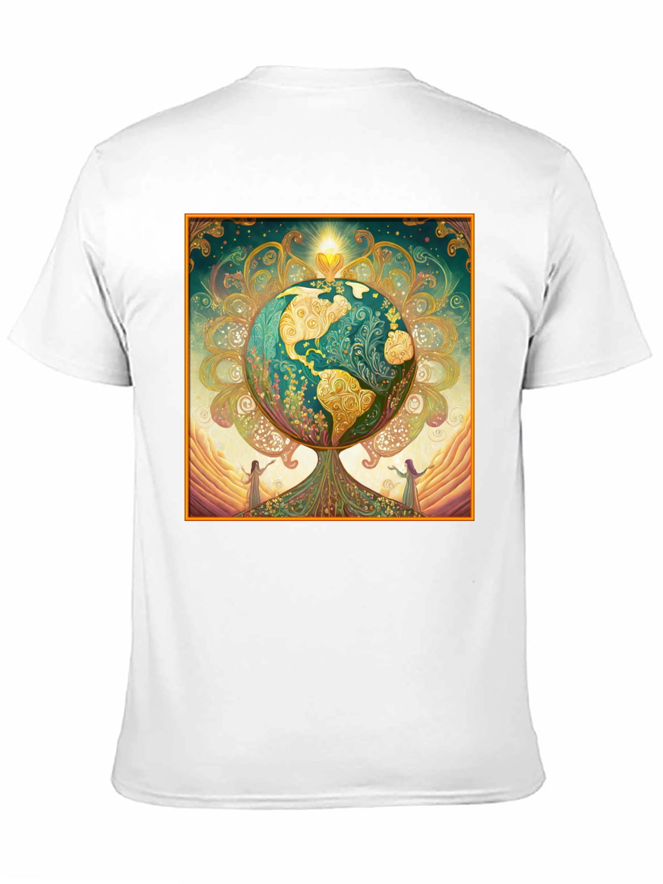 Earth Tree Graphic Tee - Black Cotton
