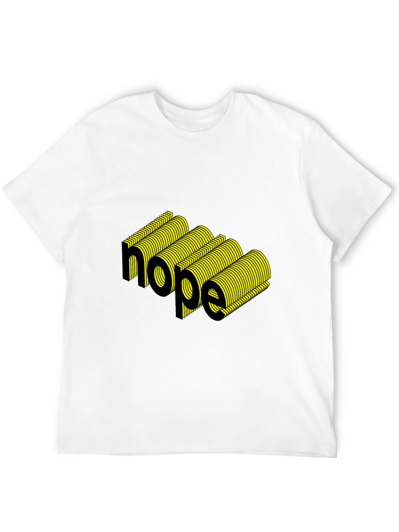 3D Nope Graphic Black Tee