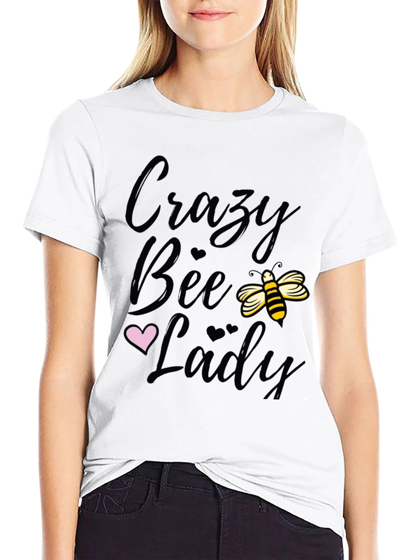 Crazy Bee Lady Graphic Tee