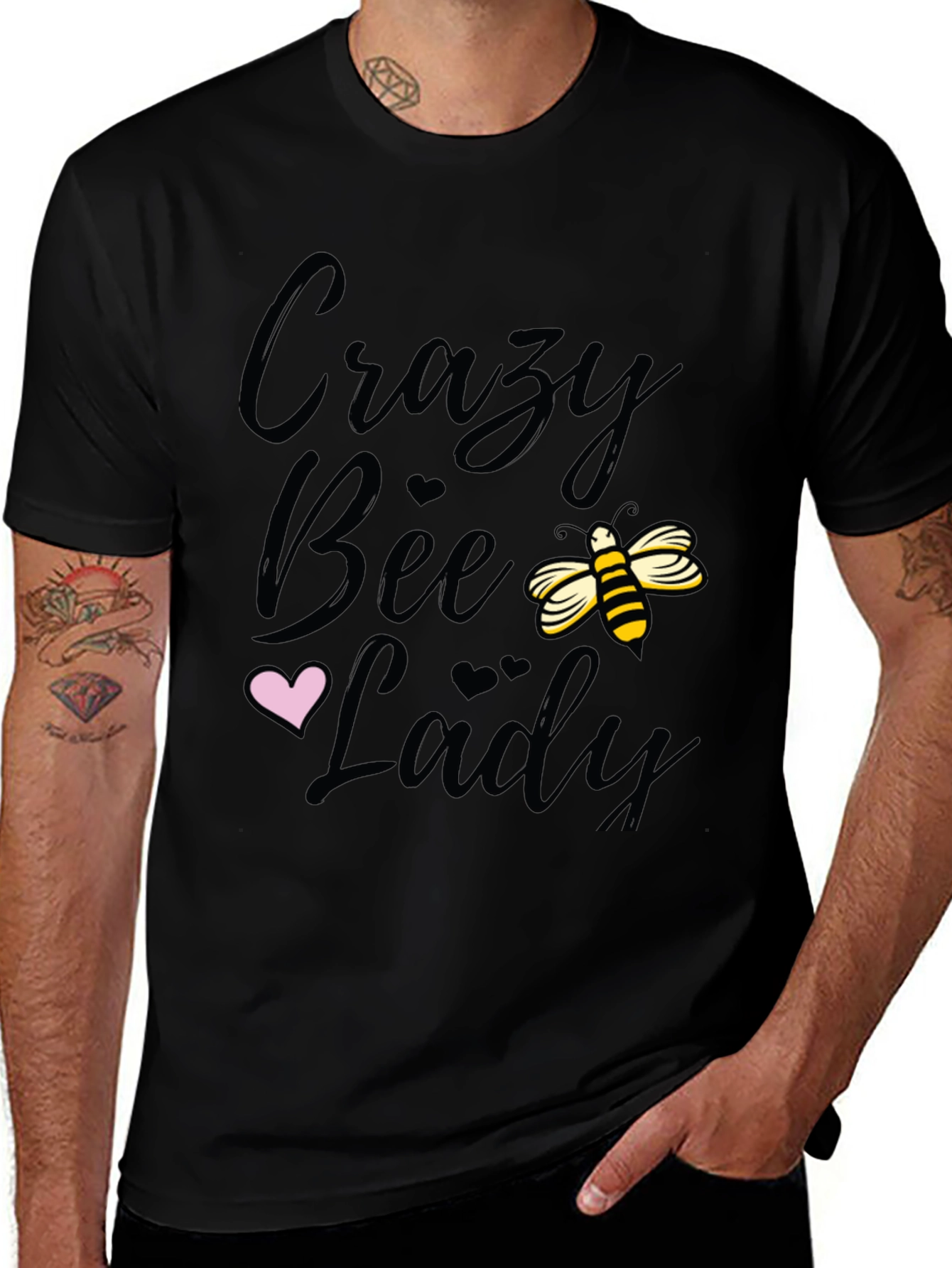 Crazy Bee Lady Graphic Tee