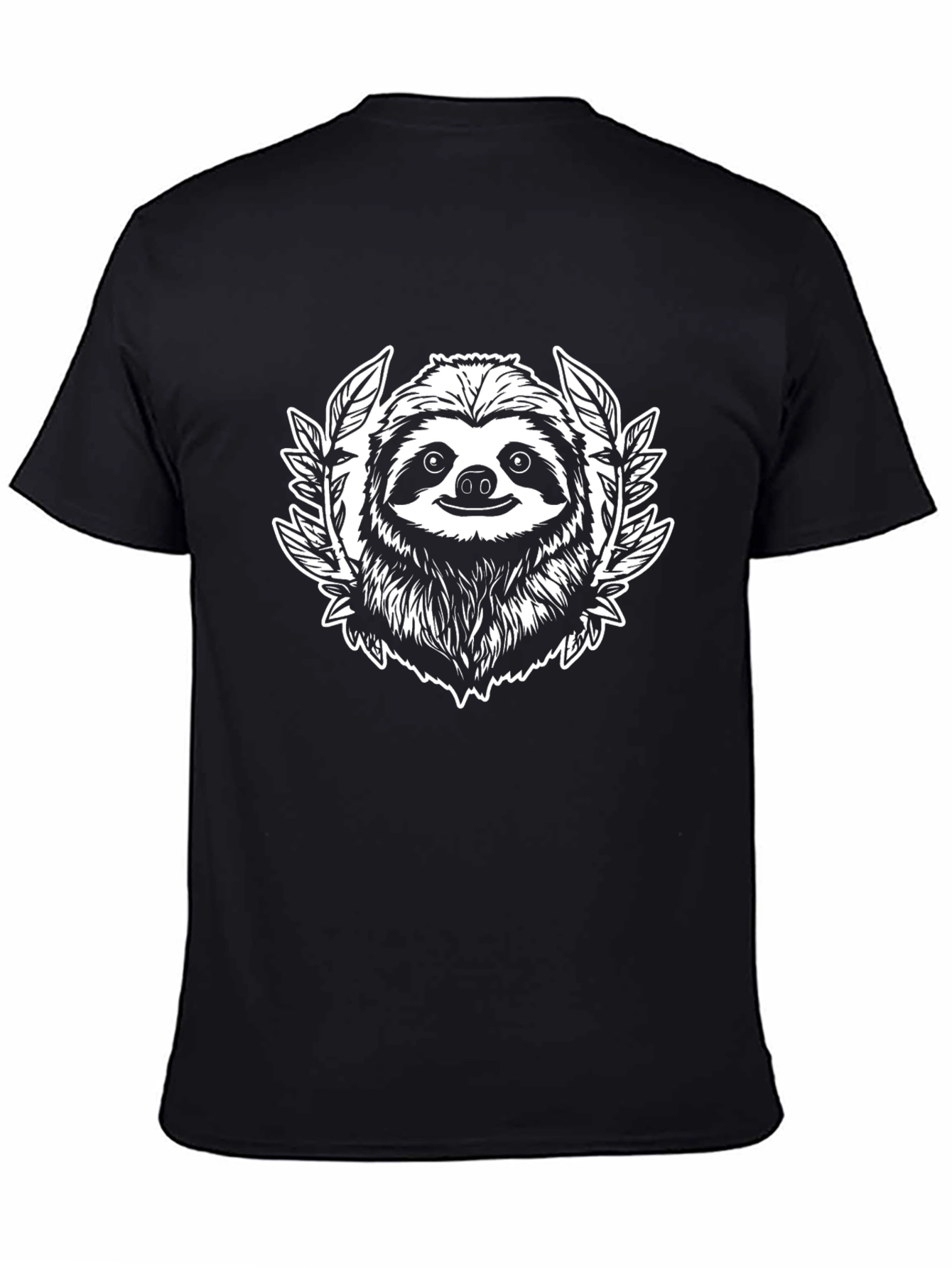 Sloth Graphic Tee - Mens Black T-Shirt