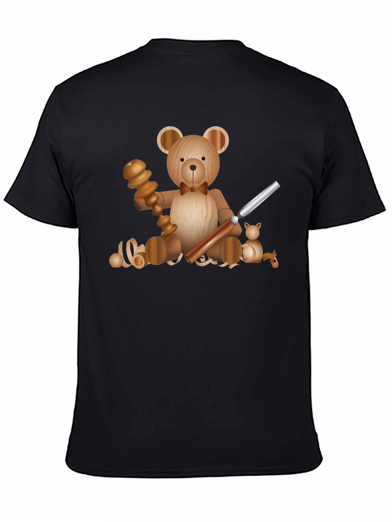 Wood Carving Teddy Bear T-Shirt
