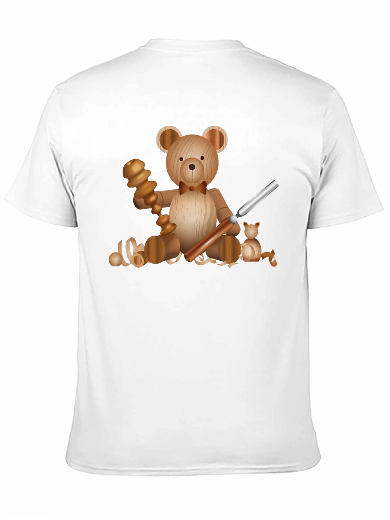 Wood Carving Teddy Bear T-Shirt