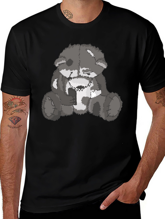 Evil Bear Graphic Tee - Mens Black T-Shirt