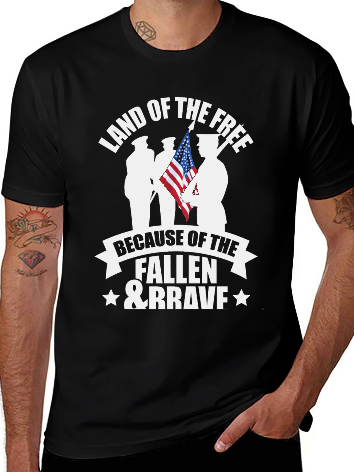 Land of the Free Patriotic T-Shirt