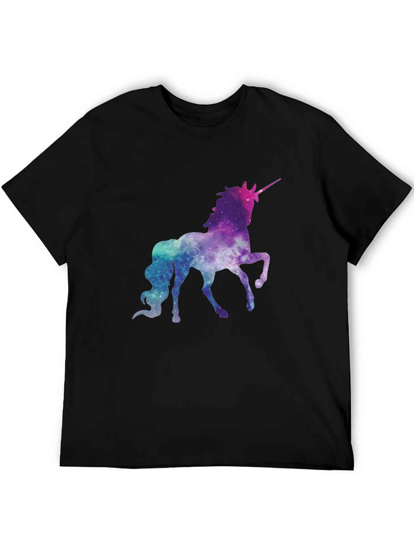Galaxy Unicorn Black T-Shirt