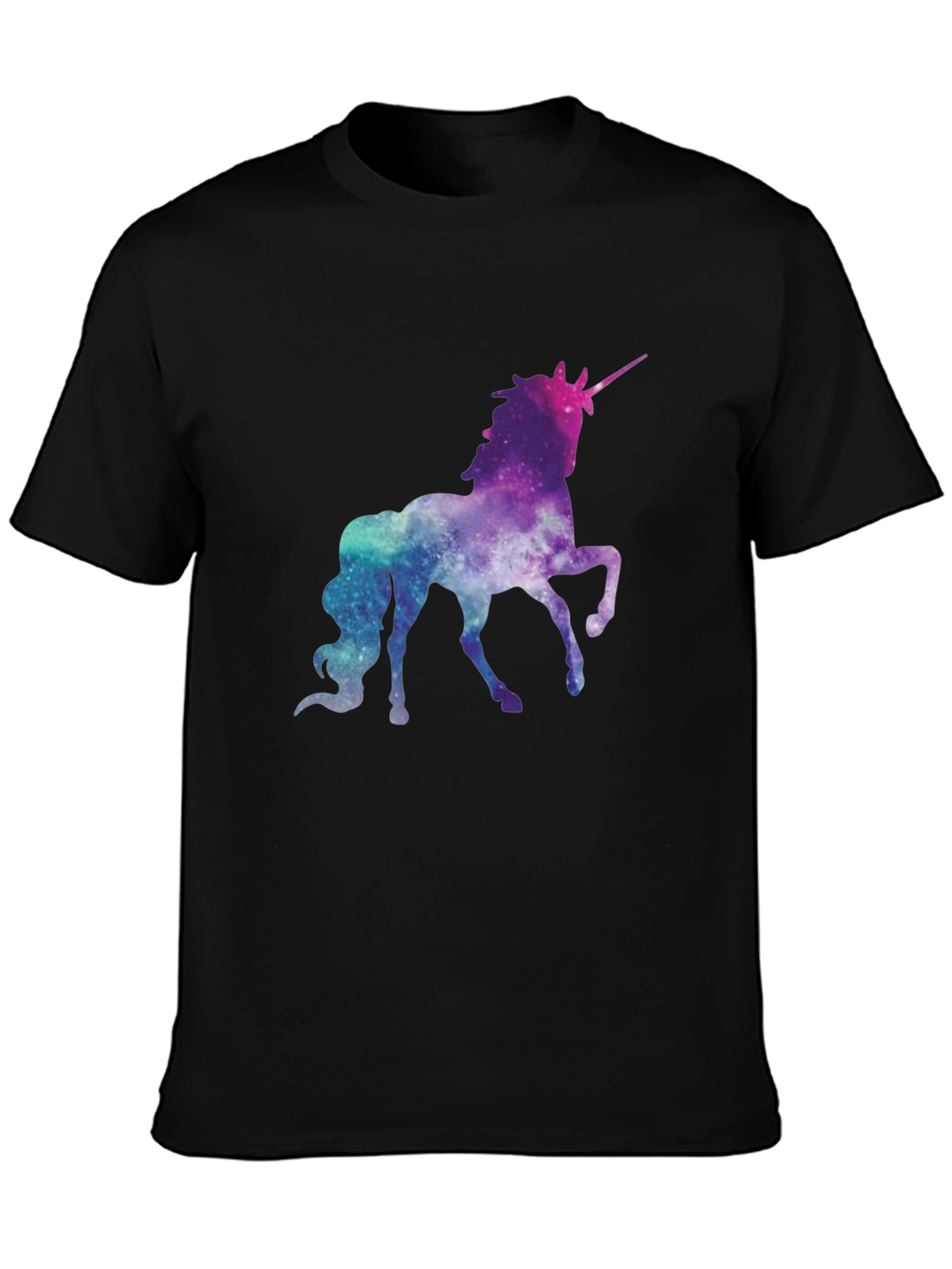 Galaxy Unicorn Black T-Shirt
