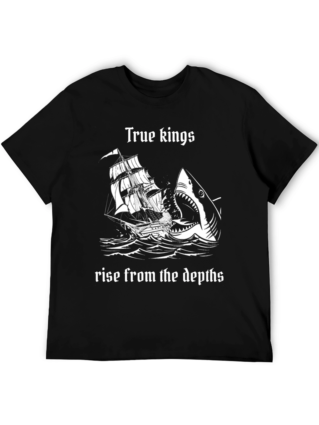 True Kings Shark Attack Black T-Shirt