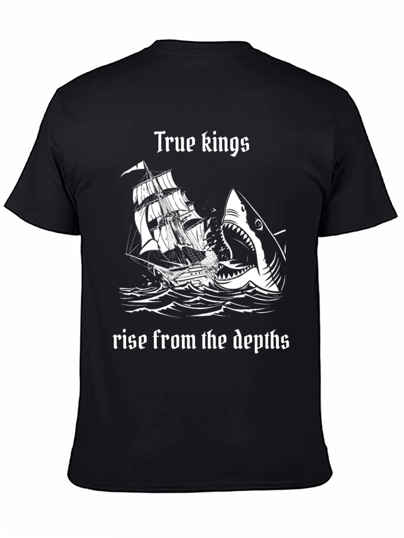True Kings Shark Attack Black T-Shirt