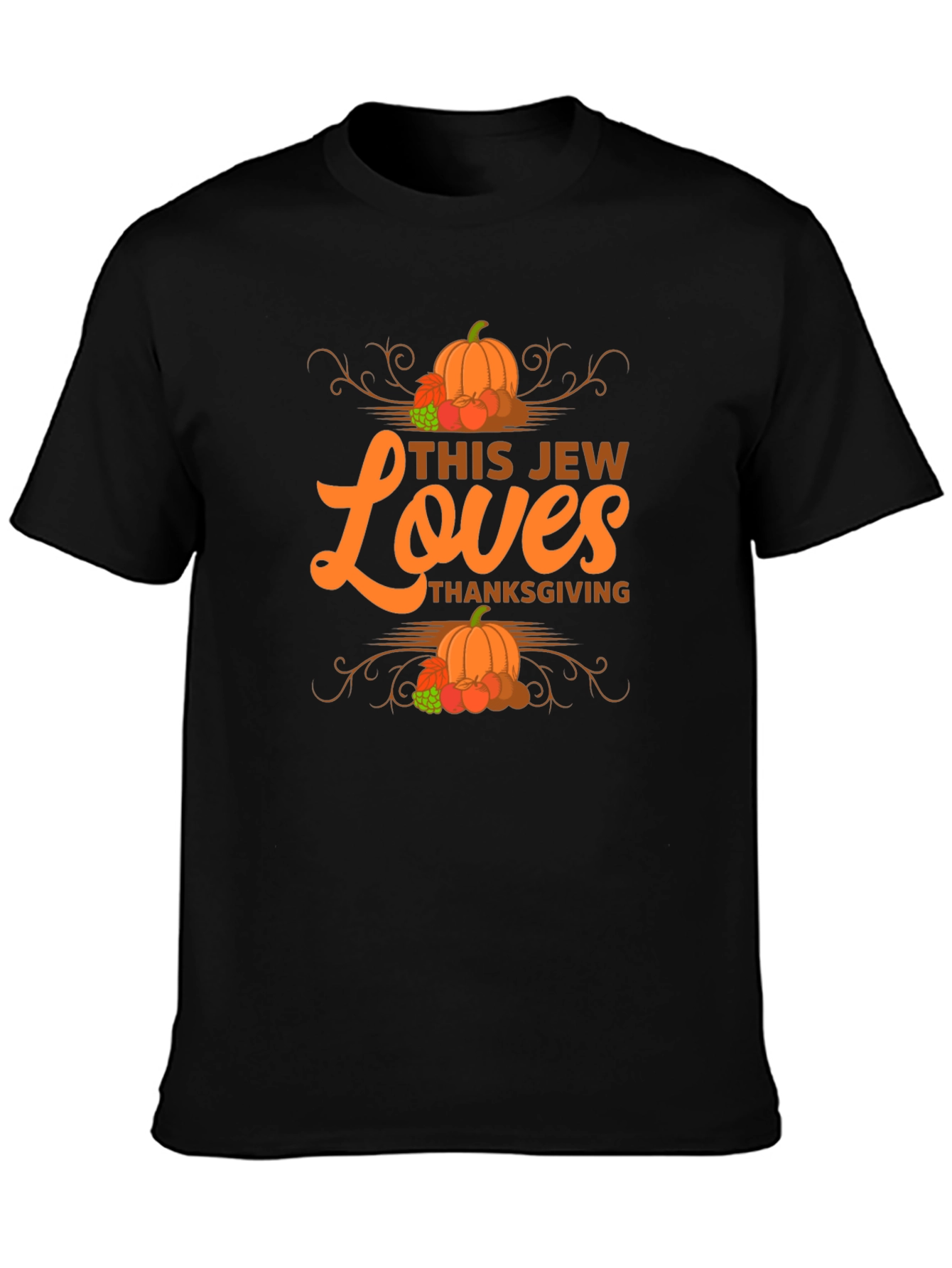 This Jew Loves Thanksgiving T-Shirt - Festive Fall Design