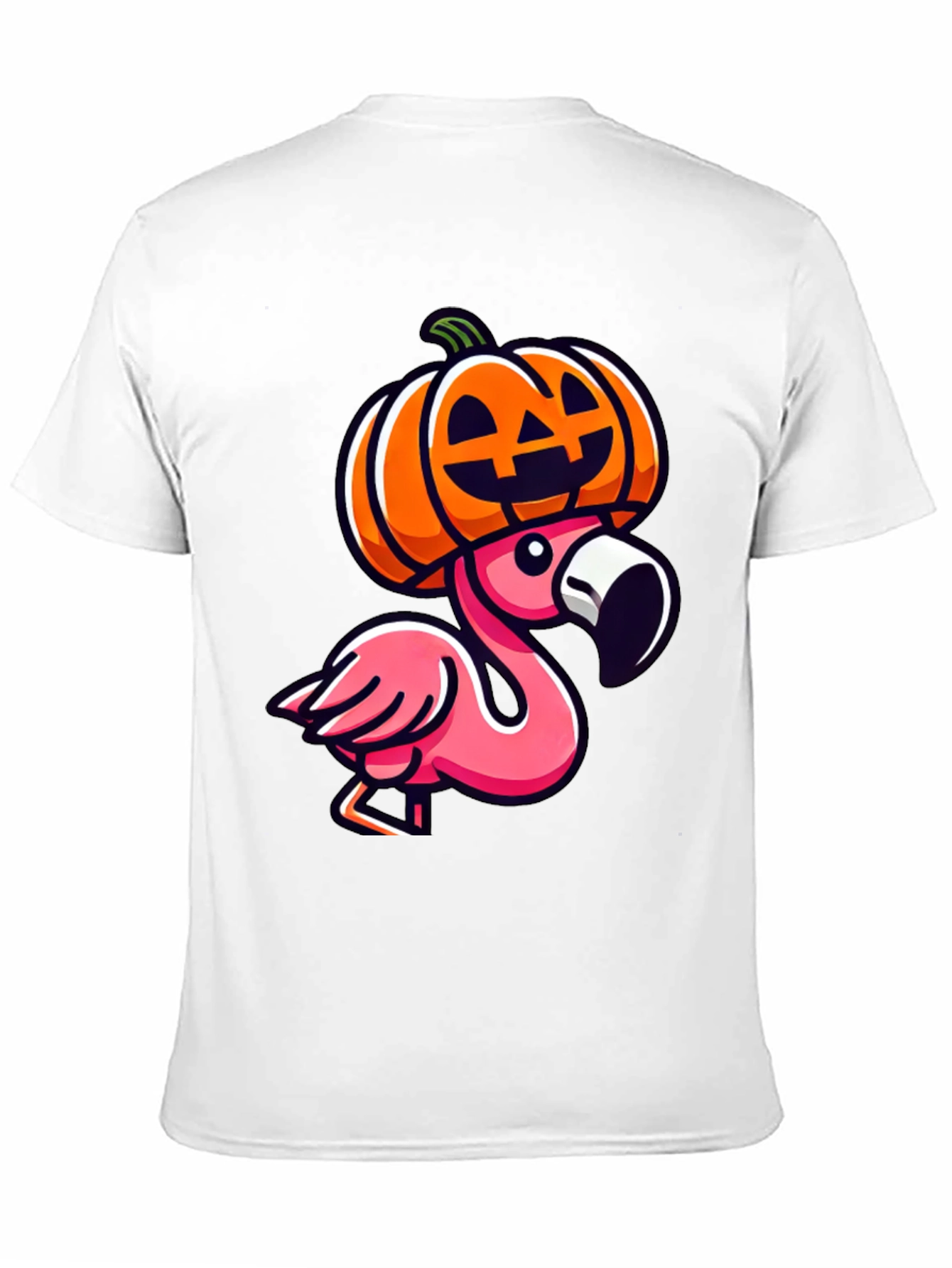 Flamingo Pumpkin Halloween T-Shirt